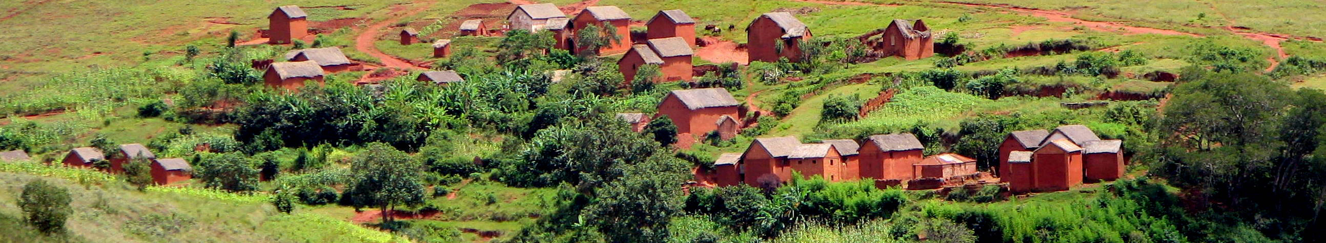 Karakteristiek rood dorp, Ambohimanga, Madagaskar, Madagascar